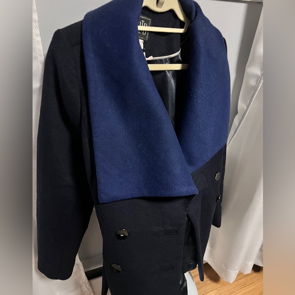 NWT $229 LTD Luxe Collection Navy Shawl Collar Peacoat Limited 
Sz S - Picture 6 of 7